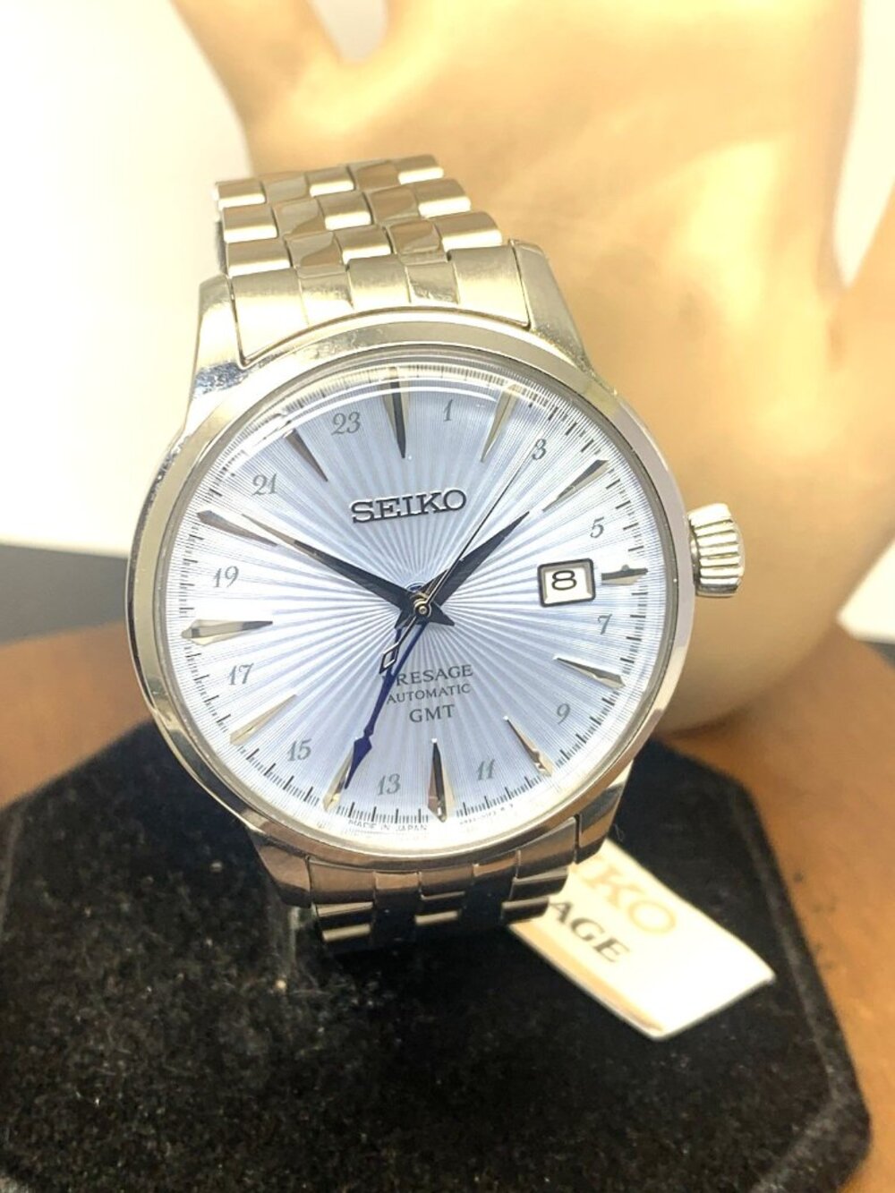 Seiko Men's Watch SSK037 Presage Cocktail Automatic GMT Stainless Steel 40.5mm - Picture 13 of 14